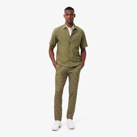Quần Golf Lacoste Chính hãng - Ultra Dry Slim Fit Golf Pants - Màu Olive | JapanSport HH0921-51-E9F