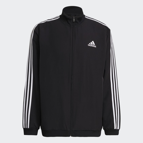 Áo Khoác Nam Adidas Chính hãng - AEROREADY Essentials Regular-Fit 3-Stripes Track Suit - Đen | JapanSport GK9950