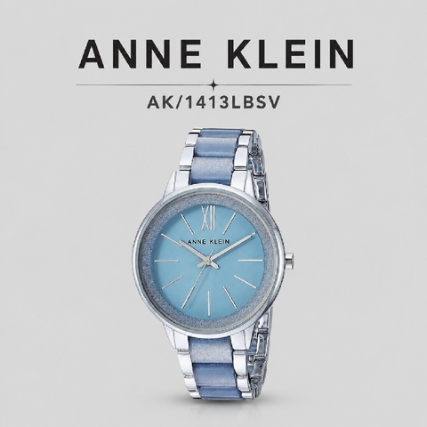 Đồng hồ Anne Klein Chính hãng - Resin Bracelet Watch - AK/1413LBSV - Màu Xanh | JapanSport