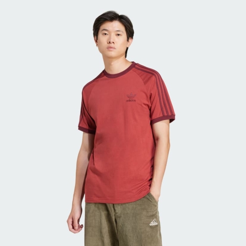 Áo Phông Adidas Nam Chính Hãng - Adicolor Classics 3-Stripes Tee - Màu Đỏ Ruby | JapanSport JN7019