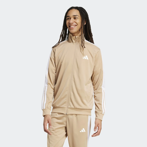 Áo Khoác Adidas Nam Chính Hãng -  3-Stripes Track Top - Xanh/Đen | JapanSport JW2984