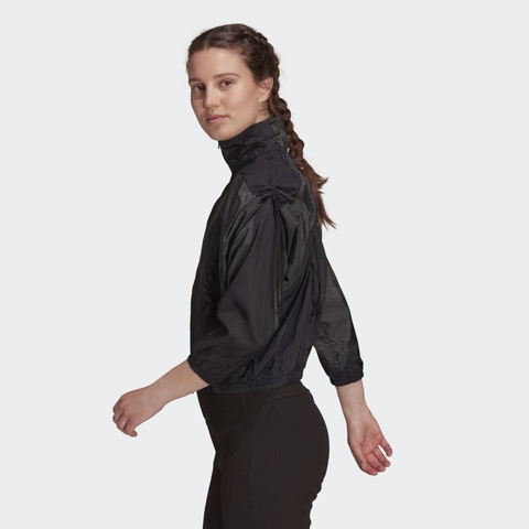 Áo Khoác Adidas Chính hãng - Dệt Thoi Siêu Nhẹ Sportswear - Đen | JapanSport H39730
