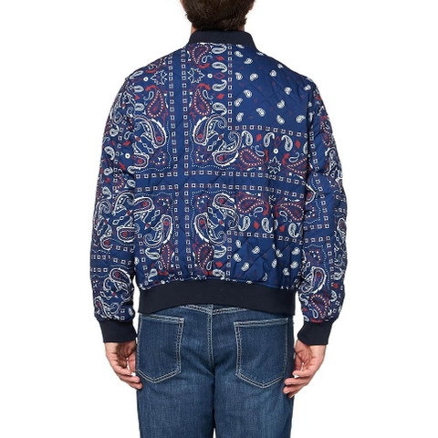 Áo Khoác Levi's Chính Hãng - Diamond Quilted Bomber Jacket - Màu xanh | JapanSport LM2MP433-Blue