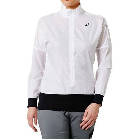 Áo Asics Chính Hãng - Women's Packable Pullover Jacket - Trắng | JapanSport 2012A386