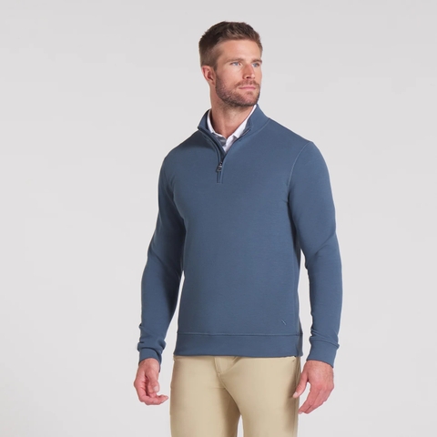 Áo Khoác Puma Nam Chính Hãng - CLOUDSPUN Fleece Men's Quarter-Zip Top - Màu Xanh | JapanSport 629567-01