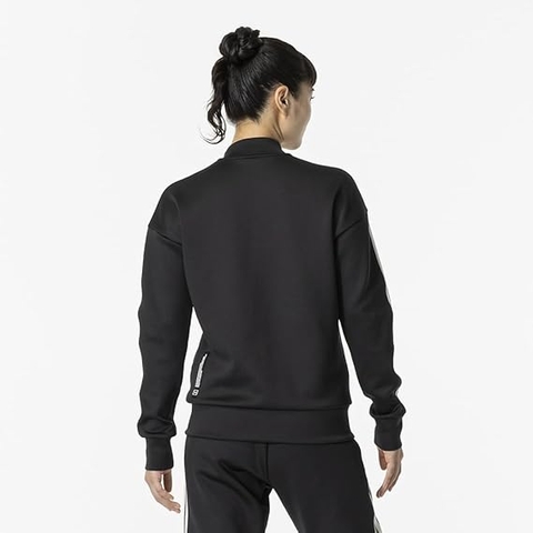 Áo Mizuno Chính Hãng - MC Line Stretch Sweat Track Jacket - Đen | JapanSport 32MCB335-09