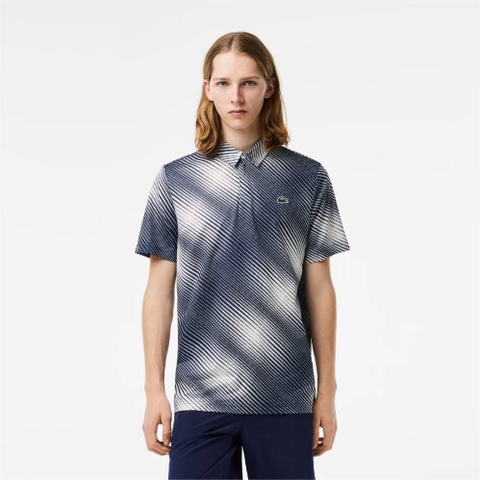 Áo Polo Lacoste Nam Chính hãng - Áo Polo Golf Lacoste Nam Dáng Suông Chống Tia UV - Màu Xanh | JapanSport DH5175-51-EV0