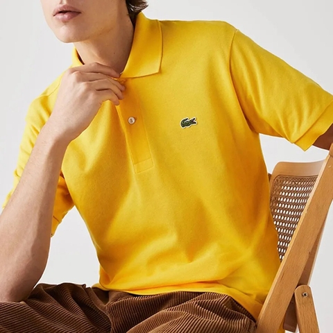 Áo Polo Lacoste Chính hãng -Slim Fit L.12.12 Piqué Polo - Màu Vàng | JapanSport PH4012-51-C7T