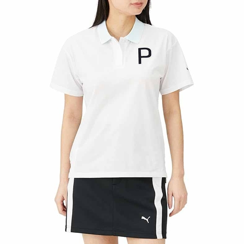 Áo Polo Golf Puma Nữ Chính Hãng - Golf Shirt - Trắng | JapanSport 627702-03