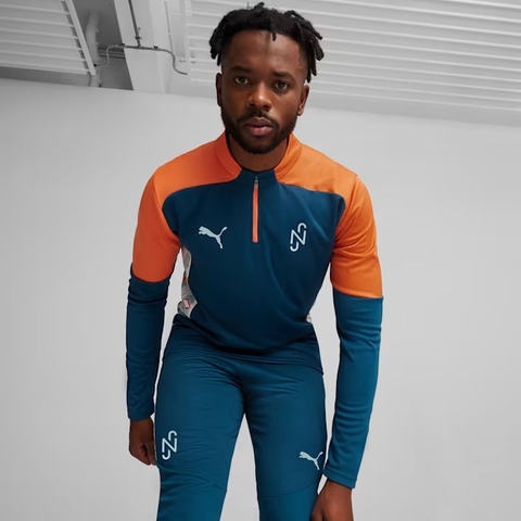 Áo Phông Puma Chính hãng - PUMA x NEYMAR JR Creativity Quarter-Zip Football Top - Màu Xanh | JapanSport 658950-13