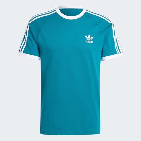 Áo Phông Adidas Nam Chính Hãng - Áo Thun 3 Sọc Adicolor Classics - Xanh | JapanSport IZ2367