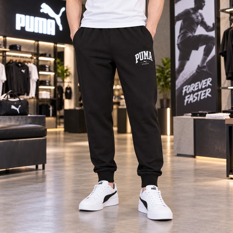 Quần dài Puma Nam Chính Hãng -PUMA SQUAD Sweatpants FL - Đen | JapanSport 684146-01