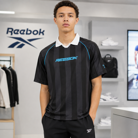 Áo Polo Reebok Chính Hãng - Retro Footy Polo Men's T-Shirt - Màu Đen | JapanSport 100239690