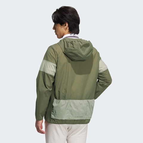 Áo Khoác ADIDAS Nam Chính Hãng - 3-Stripe Wind Jacket - Màu Olive | JapanSport JF6305
