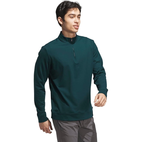 Áo Dài Tay Adidas Nam Chính Hãng - Ultimate365 Elevated Quarter-zip Jacket - Màu Xanh | JapanSport JL5322