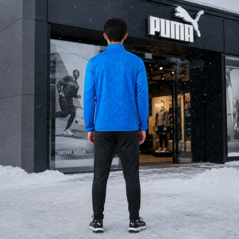 Áo Khoác Puma Chính Hãng - Puma TEAMCUP Training Top - Màu Xanh | JapanSport 660103-02
