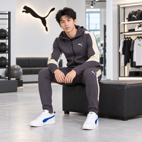 Bộ thể thao Puma Nam Chính Hãng - EVOSTRIPE - Màu xám | JapanSport 684110+684112-69