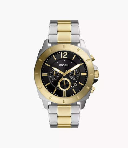 Đồng Hồ Fossil Nam Chính Hãng – Chronograph 45mm, Dây Thép Two-Tone | JapanSport BQ2815