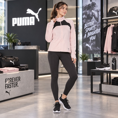 Bộ Thể thao Puma Nữ Chính Hãng - PUMA ACTIVE Yogini Suit - Hồng/Đen | JapanSport 846300_36
