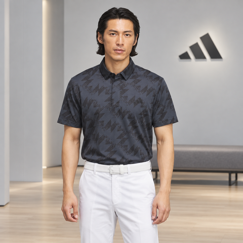 Áo Polo Adidas Nam Chính Hãng - Polo golf adidas AOP - Màu Đen | JapanSport JY8225