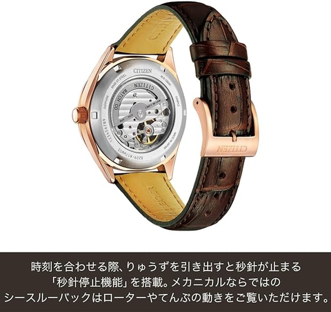 Đồng Hồ Citizen Chính Hãng - Collection NH9112-19A - Nâu - Nam | JapanSport