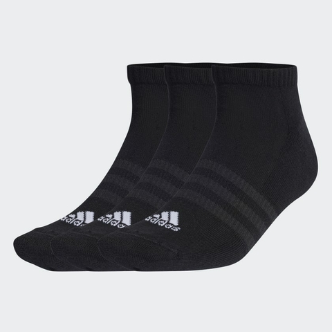 Tất Adidas Chính Hãng - CUSHIONED LOW-CUT SOCKS 3 PAIRS - Đen | JapanSport IC1332