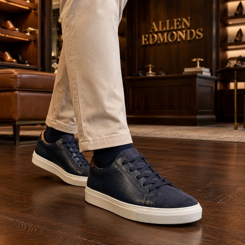 Giày Allen Edmonds Nam Chính Hãng - FISHER, NAVY LE - Màu Navy | JapanSport 8314