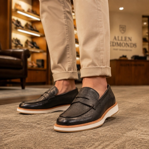 Giày Allen Edmonds Nam Chính Hãng - BENSON PENNY, DKBRN LE - Màu đen | JapanSport 8292