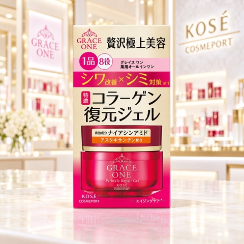 Kem dưỡng KOSÉ Grace One Wrinkle Repair Gel 100g 8 trong 1  | JapanSport