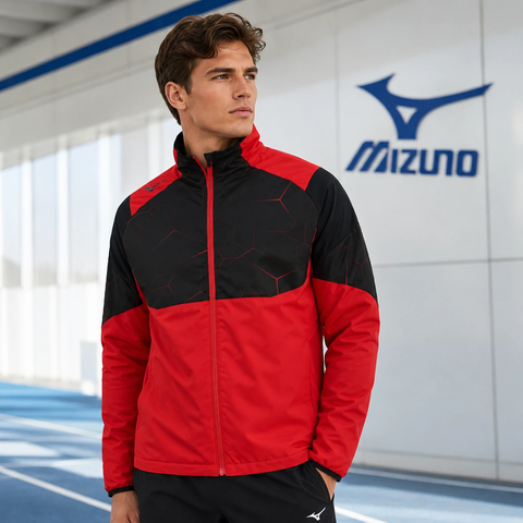 Áo Khoác Mizuno Chính Hãng - Warmer Jacket - Màu Đỏ | JapanSport P2MEC520-96