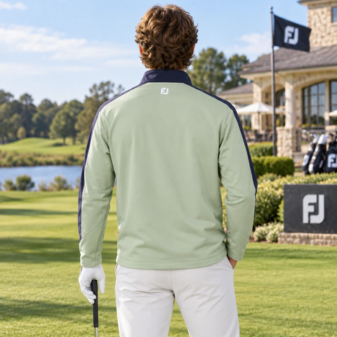 Áo Khoác FOOTJOY Chính Hãng - Hybrid 3D Half-Zip Jacket - Màu Xám | JapanSport 38621 FJ-F25-O02