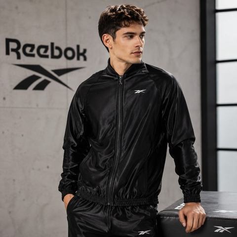 Áo thể thao Reebok Chính hãng - Basketball Warm Up Jacket - Đen | JapanSport 100034533