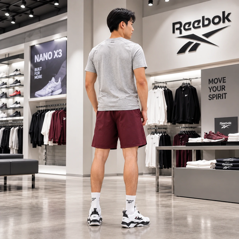 Quần Shorts Reebok Nam Chính Hãng - Speed 3.0 Shorts - Màu Đỏ Mận | JapanSport 100036002