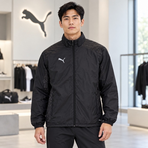 Áo Khoác Puma Chính Hãng - teamFINAL Padded Woven Jacket - Màu Đen | JapanSport 659739-03