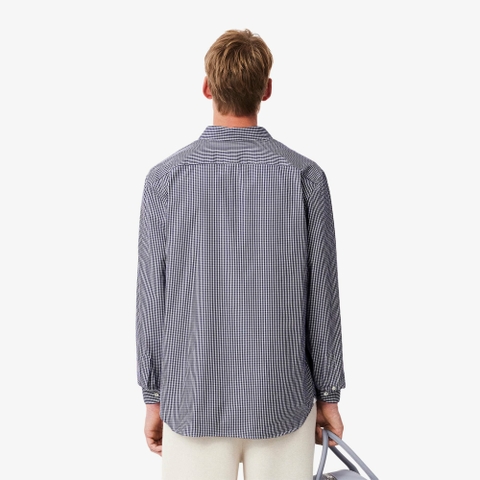 Áo Sơ Mi Lacoste Chính Hãng - Regular Fit Checked - Màu Ghi | JapanSport CH2932-51-522