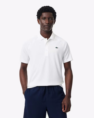 Áo Polo Lacoste Nam Chính hãng - Regular Fit UV Protect Golf Polo - Màu trắng | JapanSport DH3201-51-001