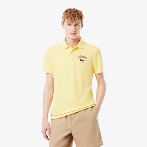 Áo Polo Lacoste Nam Chính hãng - Miami Open Dry Polo - Màu Vàng | JapanSport DH8632-51-107
