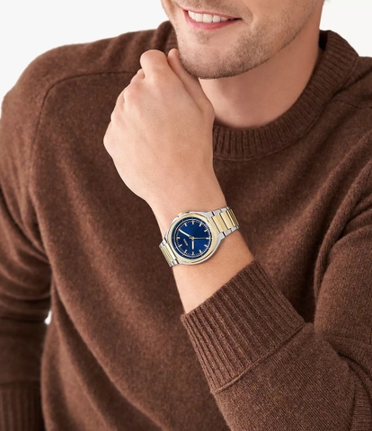 Đồng hồ Fossil Chính hãng - Evanston Solar-Powered Two-Tone Stainless Steel Watch | JapanSport BQ2768