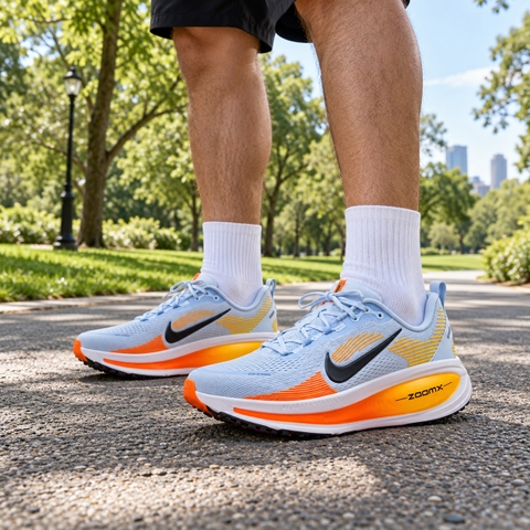 Giày chạy nam Nike Chính Hãng - Vomero 18 - Màu Xám/Cam | JapanSport HM6803-404