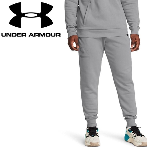 Quần Dài Under Armour Chính Hãng - Project Rock Rival Fleece - Màu Xám | JapanSport 1385936-011
