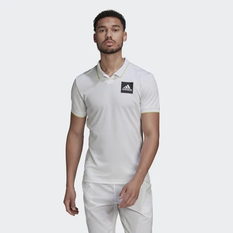Áo Polo Adidas Chính Hãng - Polo Tennis Freelift HEAT.RDY Paris - Trắng | JapanSport HC7698