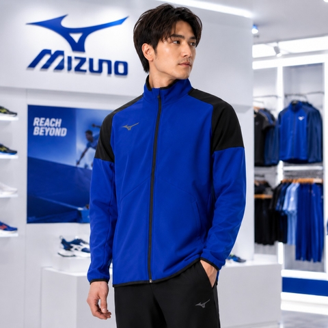 Áo Khoác Mizuno Chính Hãng - Mizuno Techshield - Màu Xanh | JapanSport 32MEB651-25