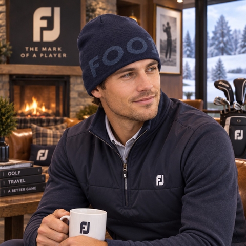 Mũ Len FootJoy Chính Hãng - Knit Hat Beanie - Màu Navy | JapanSport 36498