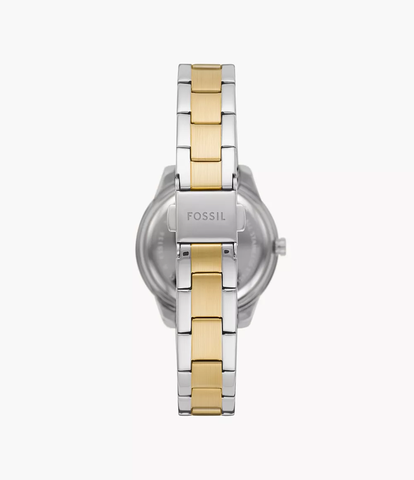 Đồng hồ Nữ Fossil Chính hãng - Stella 30mm Two-Tone Sang Trọng – Máy Quartz | JapanSport  ES5138