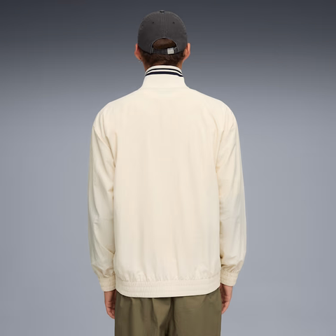 Áo Khoác Puma Chính Hãng - Unisex Premium ESS Relaxed Track Jacket - Màu Trắng| JapanSport 634028-87