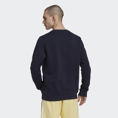 Áo Khoác Adidas Nam Chính Hãng - Essentials Big Logo Sweatshirt - Xanh | JapanSport HL2298