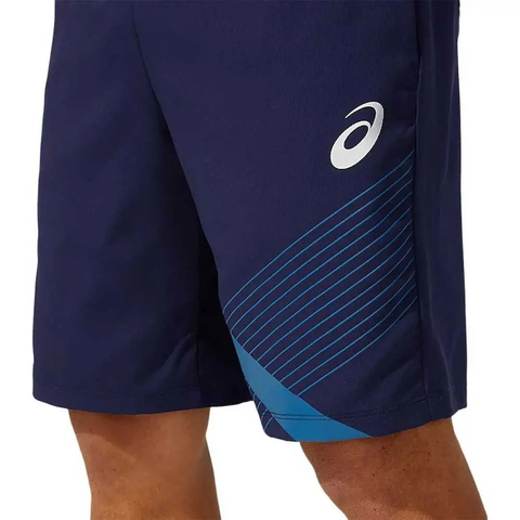 Quần Asics Chính Hãng - Team Double Cross Shorts - Màu Xanh | JapanSport 2101A131