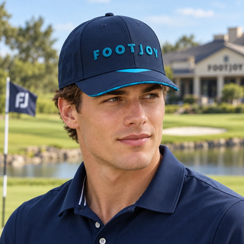 Mũ FootJoy Chính Hãng - Brim Stitch Cap - Màu Xanh | JapanSport FH24ABRS-4N