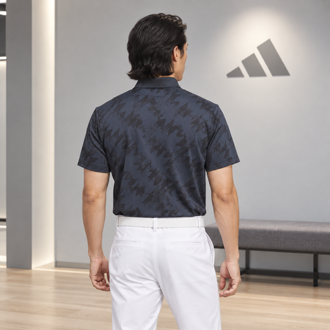 Áo Polo Adidas Nam Chính Hãng - Polo golf adidas AOP - Màu Đen | JapanSport JY8225