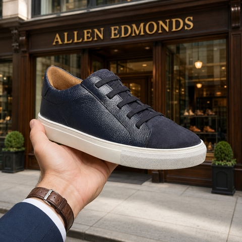 Giày Allen Edmonds Nam Chính Hãng - FISHER, NAVY LE - Màu Navy | JapanSport 8314
